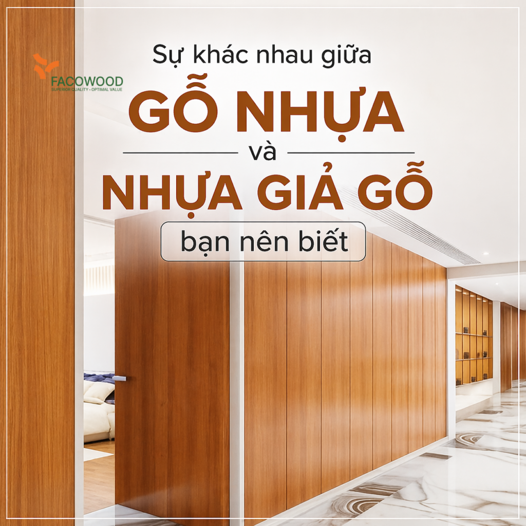 Sự khác nhau giữa gỗ nhựa và nhựa giả gỗ