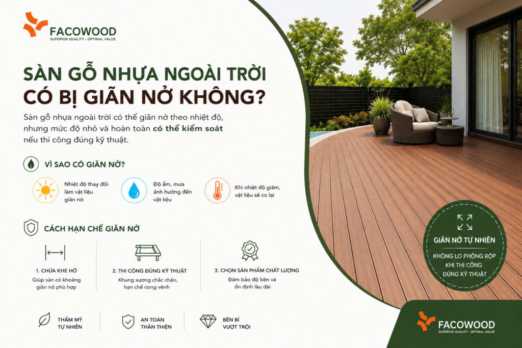 Độ giãn nở của sàn gỗ nhựa