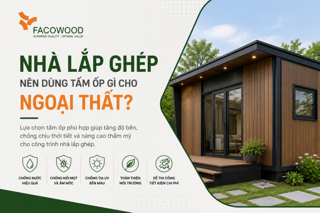Nhà Lắp Ghép Nên Dùng Tấm Ốp Gì Cho Ngoại Thất?