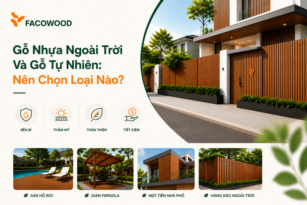 gỗ tự nhiên hay gỗ nhựa ngoài trời