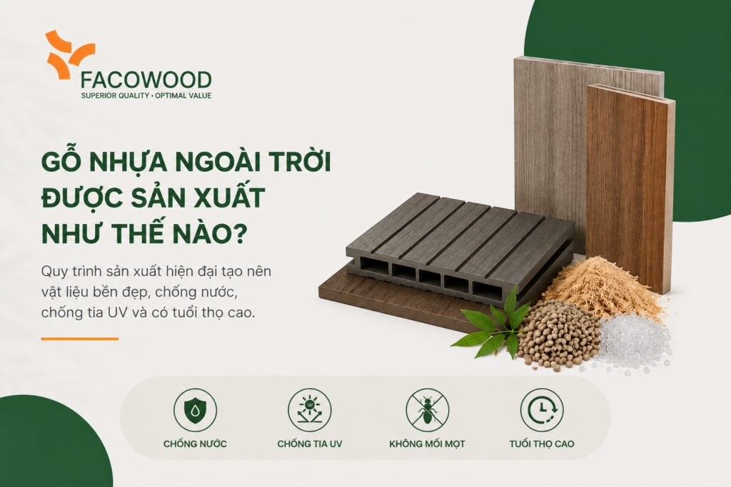 quy trình sản xuất gỗ nhựa
