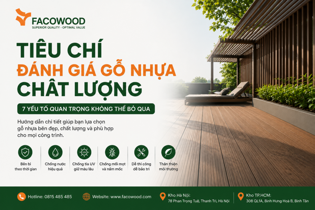 tiêu chí lựa chọn gỗ nhựa ngoài trởi