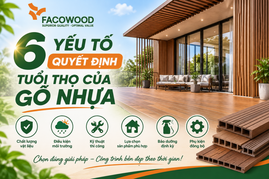 Những yếu tố ảnh hưởng đến tuổi thọ của gỗ nhựa