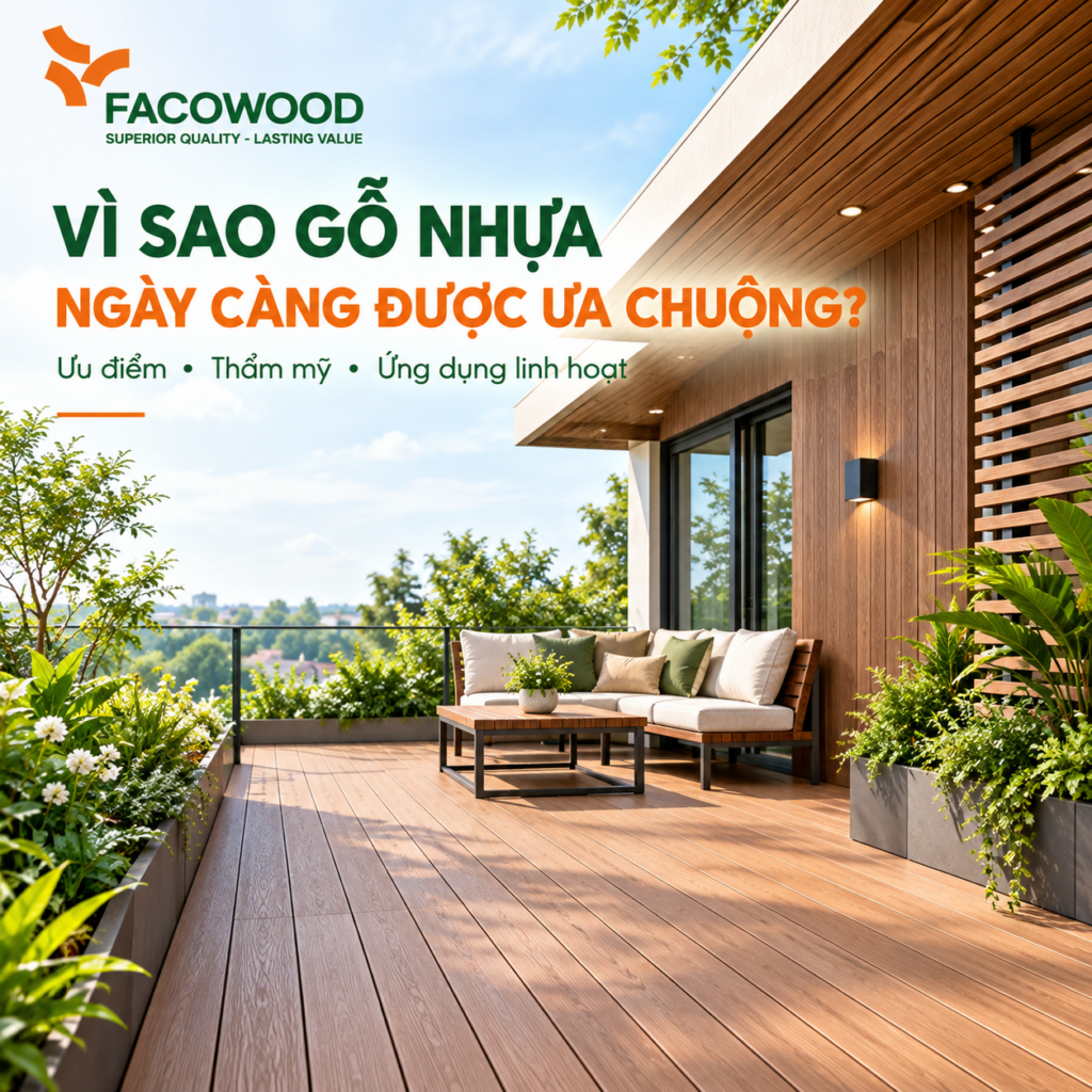 Vì sao gỗ nhựa ngày càng được ưa chuộng