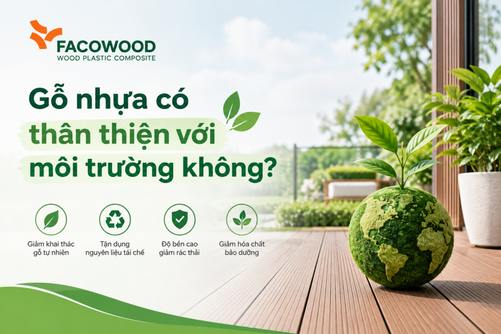 Gỗ nhựa có thân thiện với môi trường không?